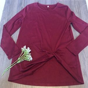 Maroon Long Sleeve Shirt